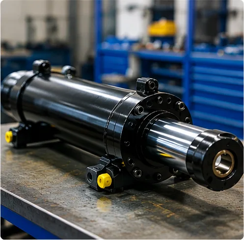 Hydraulic cylinder prepared for service